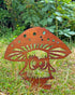 4 Funny Mushrooms - Metal Sculpture